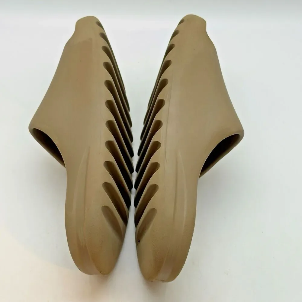 adidas Yeezy Slides Ochre Brown GW1931 Men's 12 Foam Sandals Beach Comfortcore